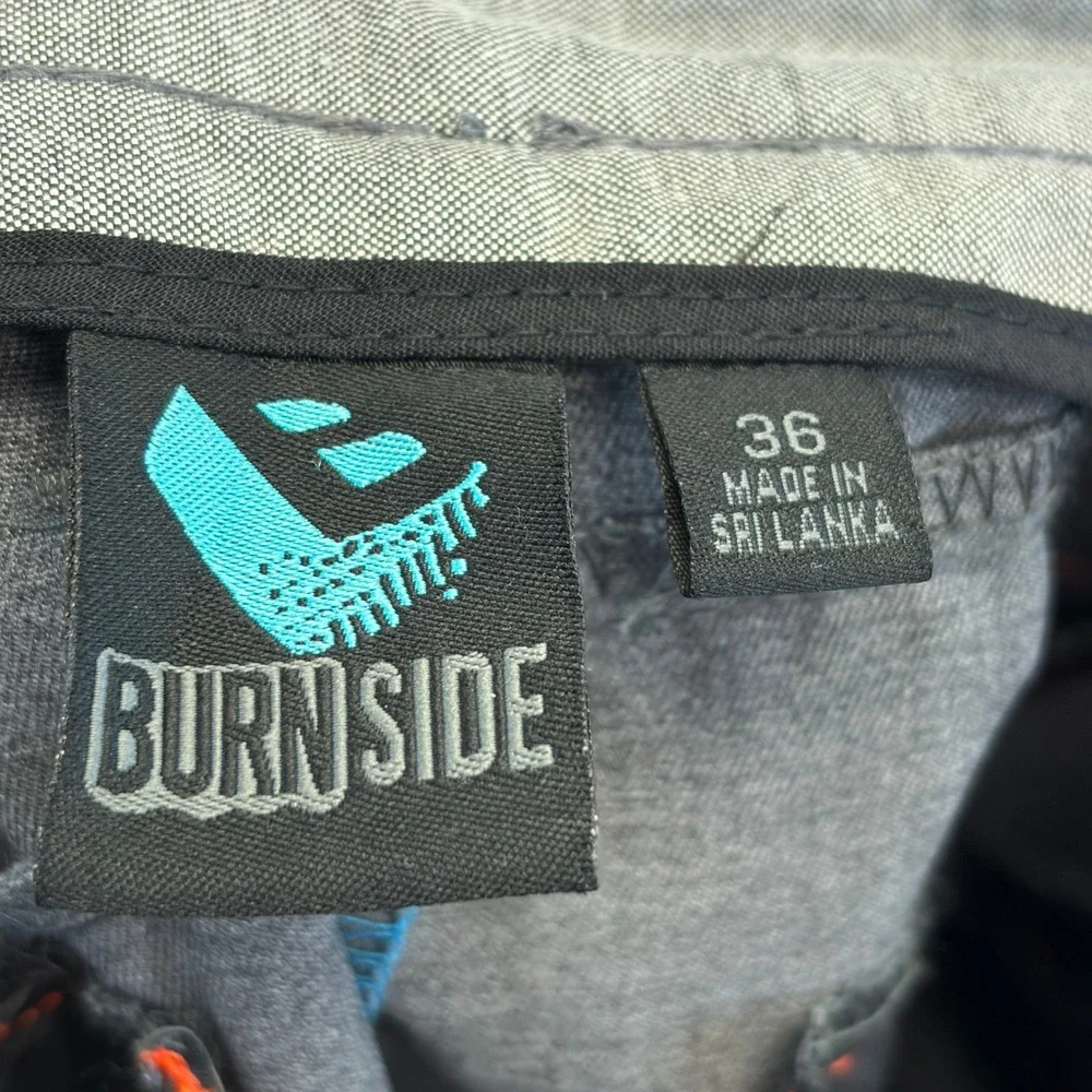 Burnside Skater Streetwear Shorts Men Size 36 Summer Travel Business Casual